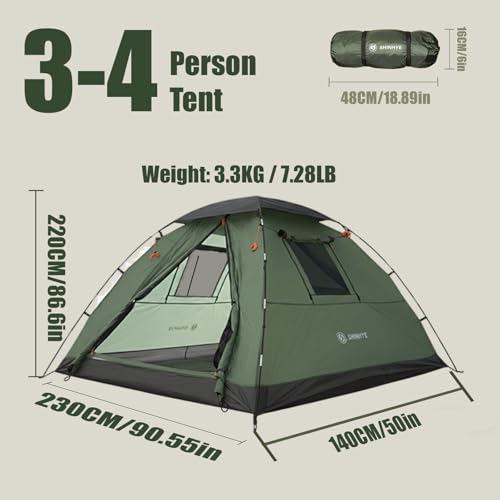 3-4 Person Ultralight Hiking Tent