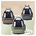 ITKXRVJZM Pet Bag Transparent Pet Cat Carrier Bag Outdoor Travel Backpack for Cats Small Dogs Breathable Cat Carrying Bag Pet Supplies Portable(Kaki)