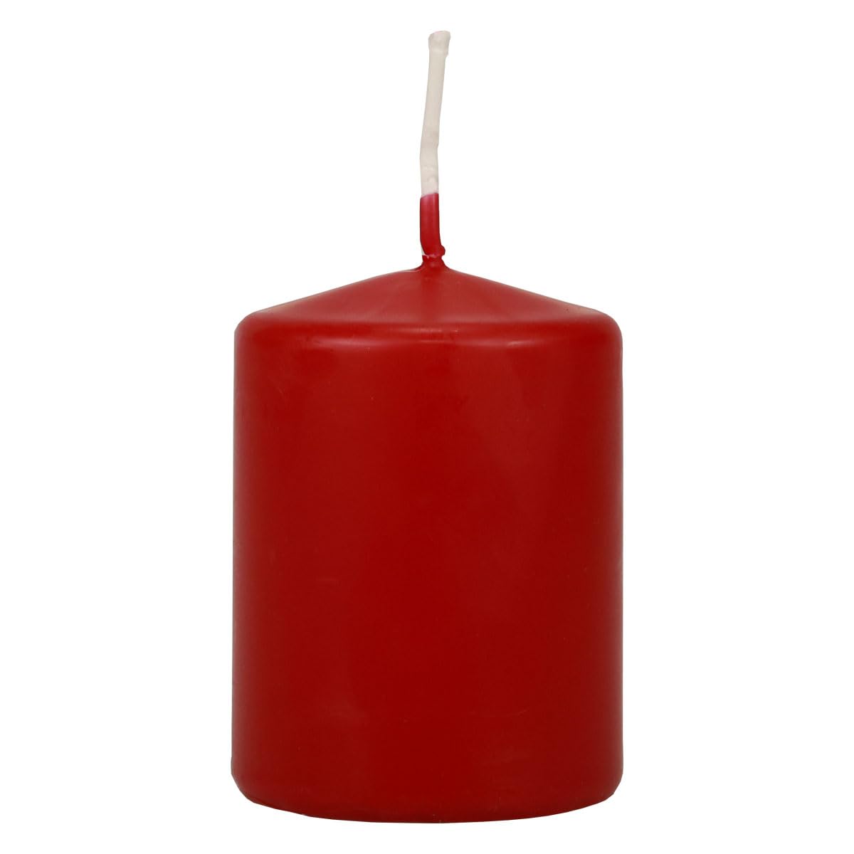 Adventskerzen Stumpenkerzen Rot Klein 70/50mm Altrot Safe Candle Qualitäts-Wachskerzen 24er Set, 24 Stück