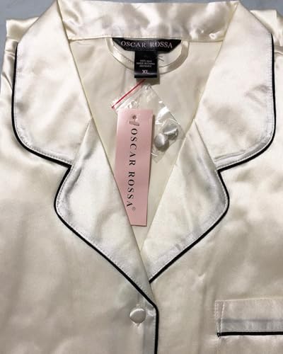 Women's Luxury Silk Sleepwear 100% Mulberry Silk Long Sleeve Sleepshirt3