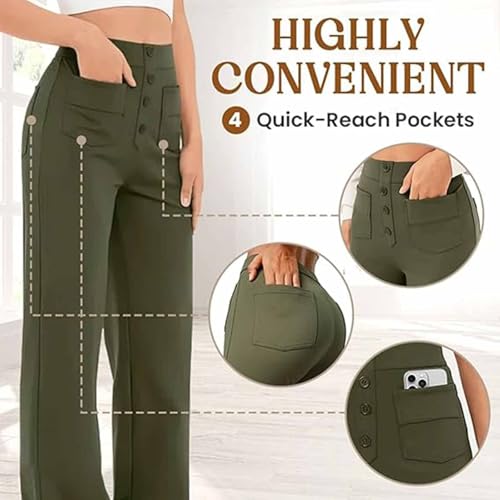 Generic Flexipants - Women'S Casual High Waist Stretch Pants, Bloomydove Flexipants- Women's Casual High Waist Stretch Pants3