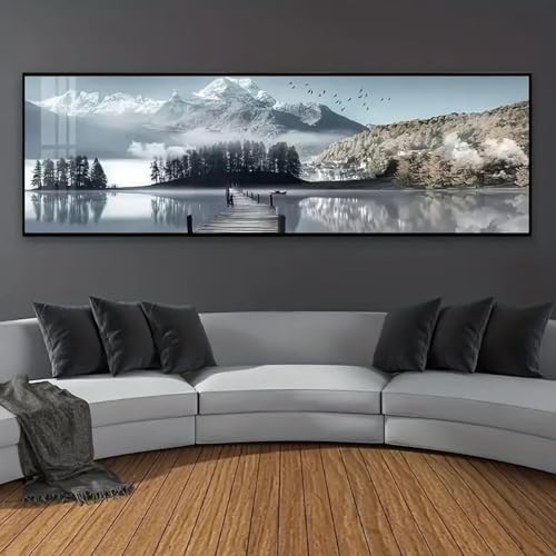 Impressions d'art paysage de montagne tableau contemporain haut de gamme