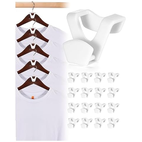 HOUSE DAY 30 Pcs Clothes Hanger Connector Hooks Cover