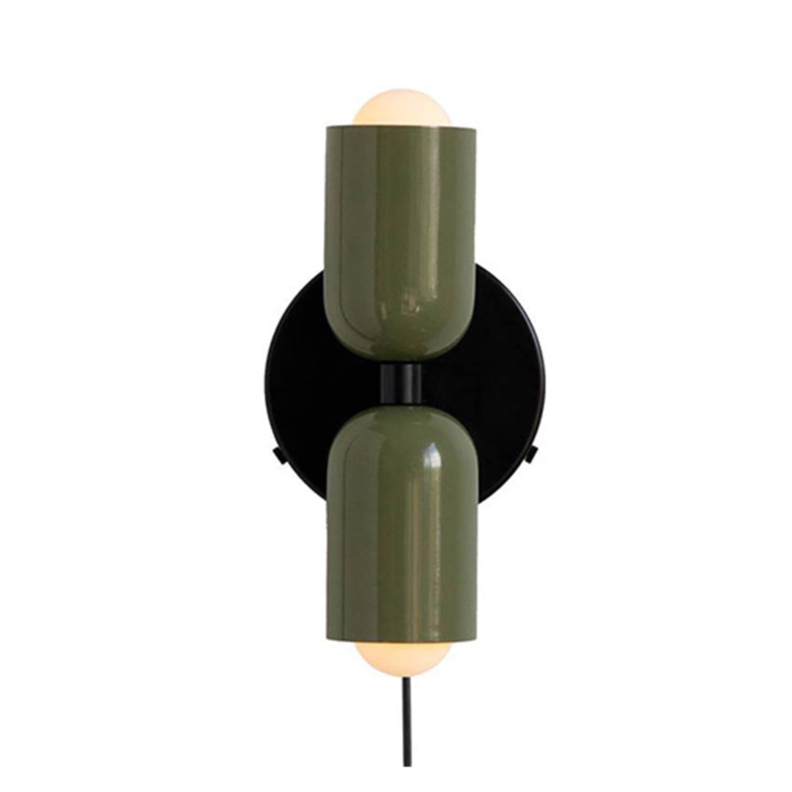 GDBAGKDQK Light Modern Simple Color Macaron Colorful Living Room Dining Bedroom Bedside Wall Lamp Creative Homestay Nordic Bright Lights(Cool White,A Green)