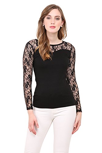 Buy LE BOURGEOIS Women's Top (LB0134-S_Black_Small) at Amazon.in
