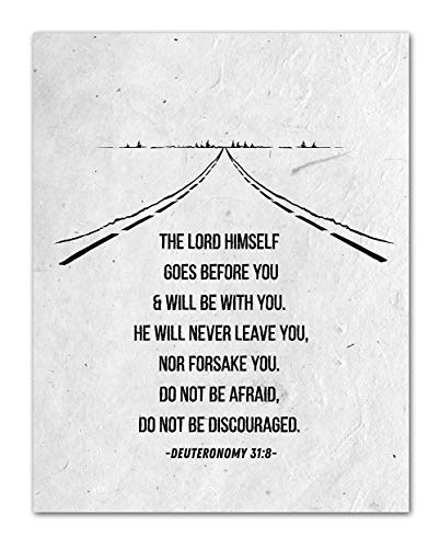 TJ Originals Book of Deuteronomy Bible Quote Wall Art, Christian