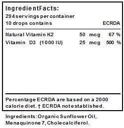 Vitamin D3 & K2 Supplement 100ml, 100 ml (Pack of 1) - Image 3