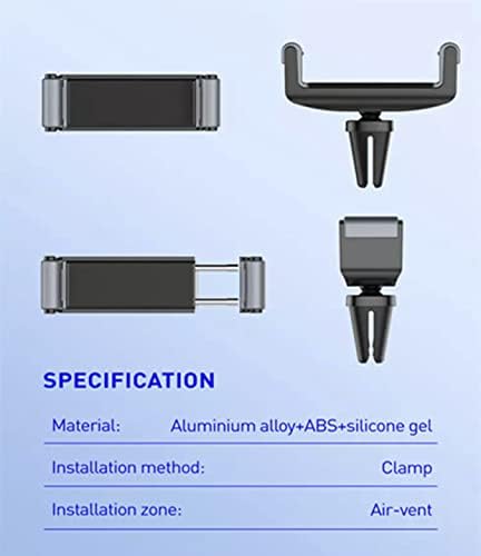 Car Phone Holder, Universal Vent Mount, 360 Rotating Air Vent Cradle Stand Mobile Mount Clip Mobile Phones upto 8 inches for iPhone 13 Pro Max/12, Samsung Galaxy S21 Ultra/S20 FE/S10, Huawei, Xiaomi