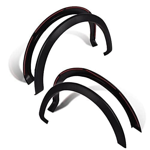 G-PLUS 4PCS Textured Fender Flares, Compatible With Ford F150 2009 2010 2011 2012 2013 2014 67" / 78.8" / 97.4" Styleside Beds, Wheel Cover Protector