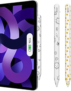 MoKo 2PACK Silicone Pencil Case Compatible with Apple Pencil 2nd Generation, Ultra Thin Protective Cover Anti-Slip Sleeve Case with Nib Cover, Sunflower+Sun