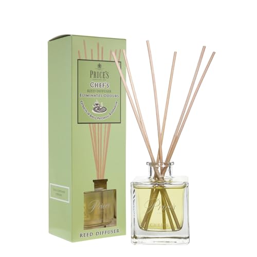 Price's Candles Chef's Reed Diffuser Refill For Home Fragrance | Long-Lasting Reed Diffusers For Décor | Elegant Air Freshener For Stress Relief | Aromatherapy Diffuser Gifts For Women & Men