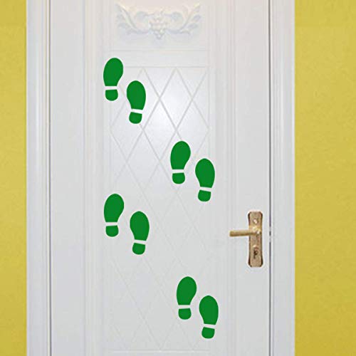 20 Pairs 40 Prints Green Kids Size Shoes Footprint Stickers Decals For Floor Wall Stairs To Guide Directions Celebrate St. Patrick's Day By Skycooool #TOP3
