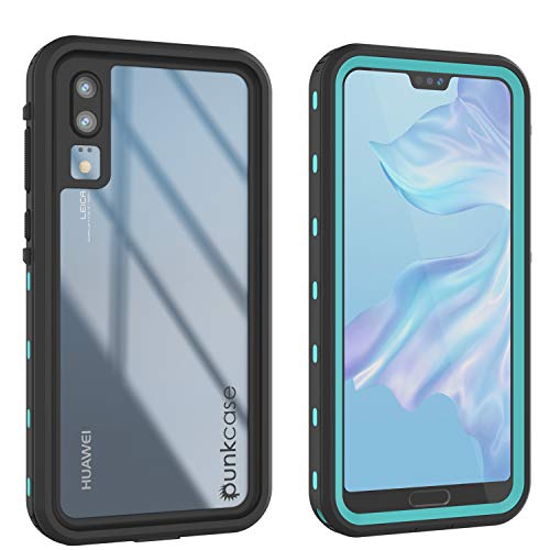 Punkcase - Carcasa Impermeable para Huawei P20 [StudStar Series] [Slim Fit] [IP68 Certificado] [a Prueba de Golpes] [a Prueba de Suciedad] [a Prueba de Nieve]