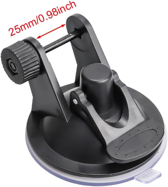 Miniatura 2 de Paquete de 3 soportes de montaje de succión para cámara de tablero sin juntas giratorias, adaptador para navegador GPS de automóvil, soporte base de