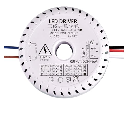 Transformateur ballast gradation tricolore, alimentation lustre LED
