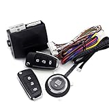 Eieenotee Universal Autoalarmanlage mit Autostart Intelligentes Z¨¹ndsystem und Fernbedienung mit Stopp-Knopf f¨¹r PKW Motoren Ersatzteile Teile
