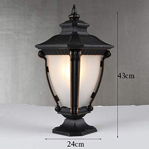 Lanterne en verre et borne lumineuse d'extérieur design E27