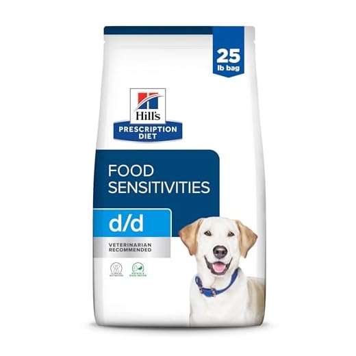Hill's Prescription Diet d/d Food Sensitivities Dry Dog Food, Potato & Duck, 25 lb. Bag