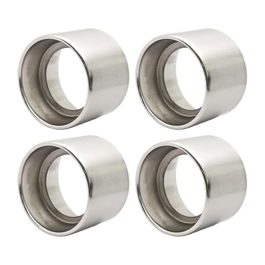 Klyeola 4Pcs 55mm*40mm Light Socket Shade Rings, Metal Lamp Shade Collar Rings for E26 E27 Medium-Base Ceramic Porcelain Sockets, Hanging Lamp Holder Parts, (Nickel Color)