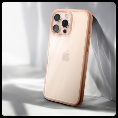 Image of Spigen for iPhone 16 Pro Case, Ultra Hybrid [No Magnet Ring][Anti-Yellowing] - Rose Titanium