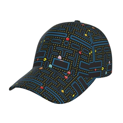 YXYKEI Retro Video Game Pattern Baseball Cap Men Women Dad