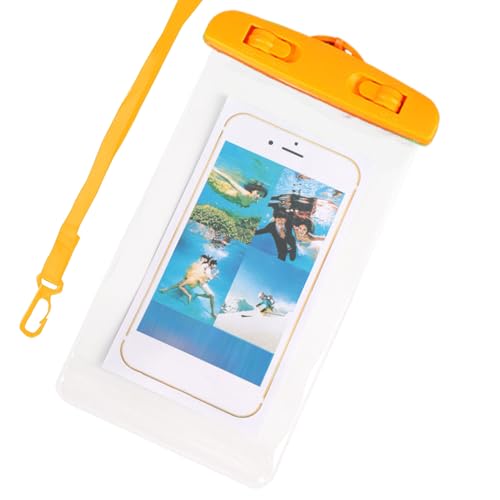 Generisch Funda impermeable para teléfono móvil, funda transparente para teléfono móvil, con cordón para rafting, kayak, pesca, canotaje, snorkeling, camping y ciclismo