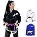 Starpro BJJ Gi 450 Gramm | Power Baumwollmischung | Weiß und Schwarz | Preshrunk Professional Martial Arts Kimono für Training und Wettkampf | Männer & Frauen | A0 A1 A2 A3 A4 A5