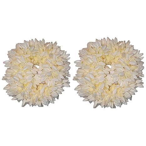 MOGRA WHITE GAJRA HAIR ACCESORY JUDA GAJRA (30 GRAMS) PACK OF TWO