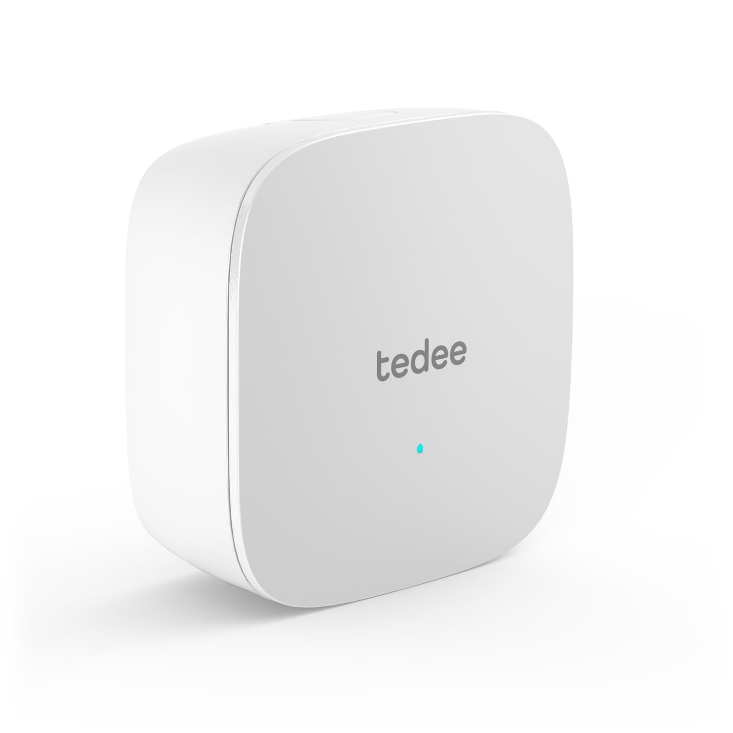 tedee Lock GO 2 Aluminium Set |smartes Türschloss Silber | WLAN-Bridge | biometrisches Tastenfeld Weiß | Smart Home iOS, Android | Bluetooth | PIN + Fingerprint | keine Installationshardware