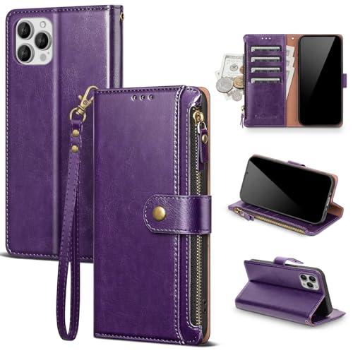 Scutumate for iPhone 13 Pro Wallet Case with Card Holder,Dark Purple by Scutumate - Used condition - US$12.65
