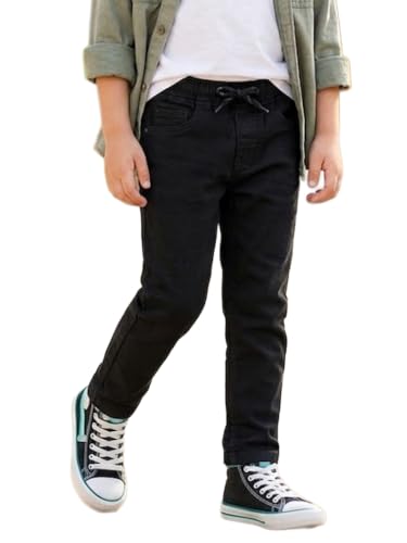 Image of Urbano Juniors Boy's Regular Fit Mid Rise Washed Denim Jogger Jeans Stretchable