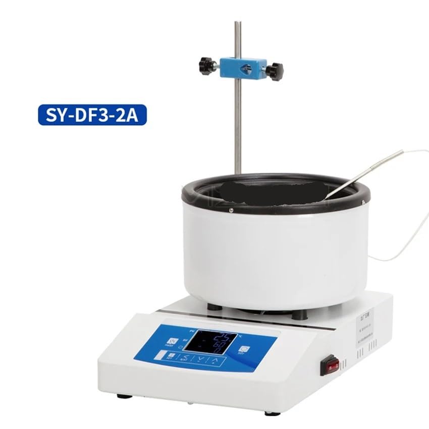 Baño María de laboratorio, Agitador magnético inteligente de 1000 ml/2000 ml, calefacción eléctrica, laboratorio, pantalla digital, baño de agua y aceite a temperatura constante, 50-2000 rpm(2000ml)