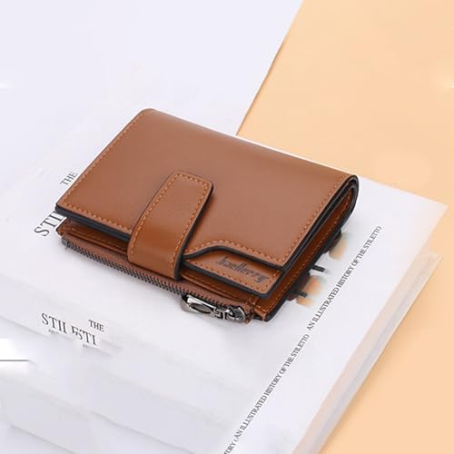 Small Women Wallet Ladies Billfold Card Holder with Zipper Coin Pocket2