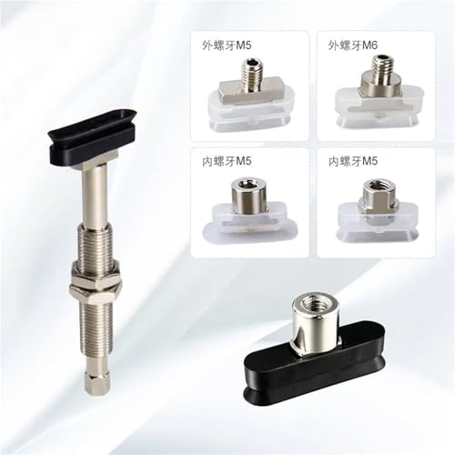 Ventosa de vacío neumática rectangular PWG M5X14F para automatización 6