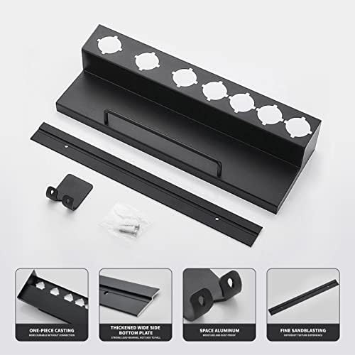 DALUOBO Storage Holder for Dyson Airwrap Curling Iron styler Wall Mounted Rack Bracket Stand with Adhesive for Home Bathroom Organizer ()