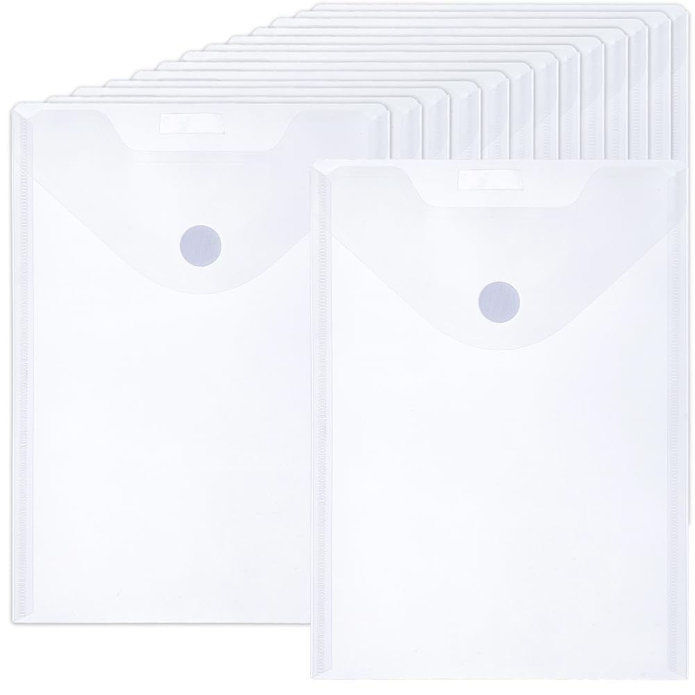 CREATCABIN Pochette Transparente 100 pièce Plastique avec Fermeture à