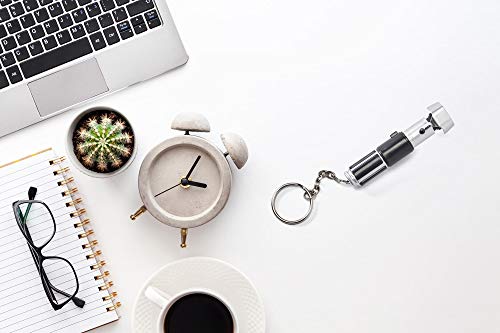 Underground Toys Star Wars Mini Yoda Lightsaber Flashlight - Green Led Model Replica - Attachable Keychain For Backpacks, Wallets, Phones, And Bags - Licensed Disney Item #TOP4