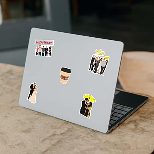 Image of CodersParadise How I Met Your Mother TV Series Sticker Pack - Set of 63 Waterproof Vinyl Self-Adhesive Stickers for Laptop, Diary, Guitar & Mobile Phone | Durable, Residue-Free Pop Culture Decals