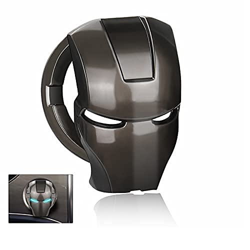 AUTO MT Black Car Engine Start Stop Switch Lambo Style Button Cover Decorative Auto Accessories Push Button Sticky Cover Car Interior Iron Man