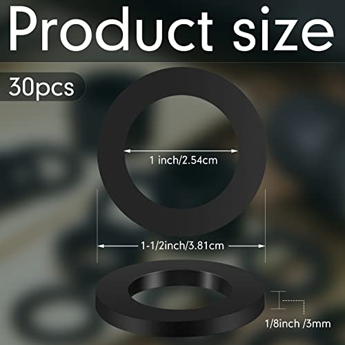 Pangda 30 Pcs Oil Resistant Rubber Washers 1-1/2