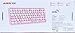 Teclado inalámbrico Bluetooth, Compacto y Ligero, Estilo Retro, Textura Mate, 84 Teclas,...