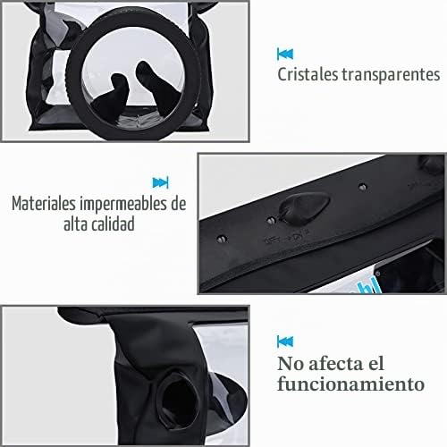 Funda Protectora para Cámara Subacuática, Funda Impermeable HD para Carcasa Subacuática, Bolsa Seca para Cámara SLR DSLR