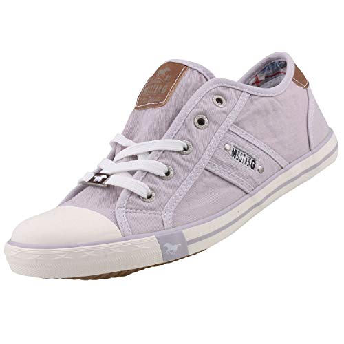 MUSTANG Damen Canvas Sneaker Lila (Flieder), Schuhgröße:EUR 44