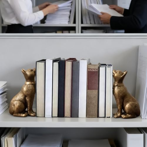Support de livre chat pour étagère de bibliothèque et salon