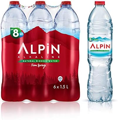 Alpin Alkaline Low Sodium Mineral Water, 1.5 Litre (Pack Of 6)