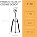 JUNADAEL J Mini Cookie Scoop, Extra Small,1 Tsp Cookie Dough Scoop, Melon Baller Scoops, Mini Ice Cream Scoop, Comfortable Grip, Non-Slip, For Making Cookie Melon Ball Ice Cream Meatball