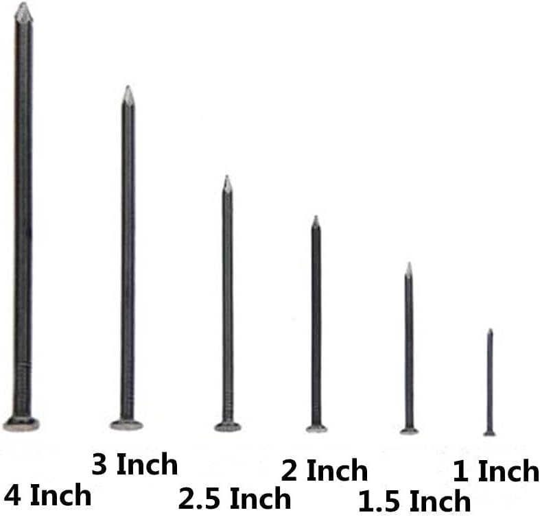 Clavos de acero para madera, 2.5 pulgadas, 110 piezas, marca OqcEha miniatura 2