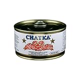 Chatka Granchio Reale Rosso, Conserva Tradizionale con 60% Zampe e Carne Sminuzzata (90 gr...
