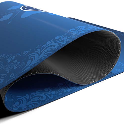 Bullets Playing Cards, Heads-Up Poker Mat Blue in 80 x 80 cm for Your Own Poker Table Deluxe Poker Cloth, Poker Rug, Poker Table Cover - Image 3