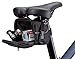 Schwinn Seat Pack for Bicycles, Black, Wide Opening Zipper Closure, Easy Installation, Reflective Piping, Compatible with Most Adult Bikes, Storage for Tube, Wallet, Keys and More, Bike Seat Bag